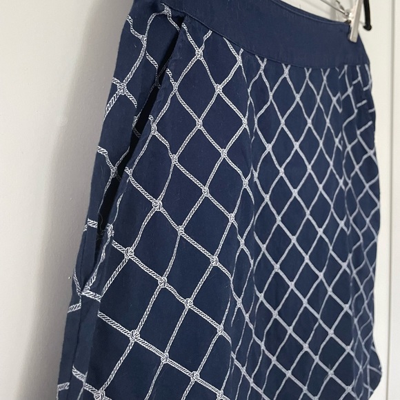 Tommy Hilfiger navy a-line skirt - Picture 3 of 5